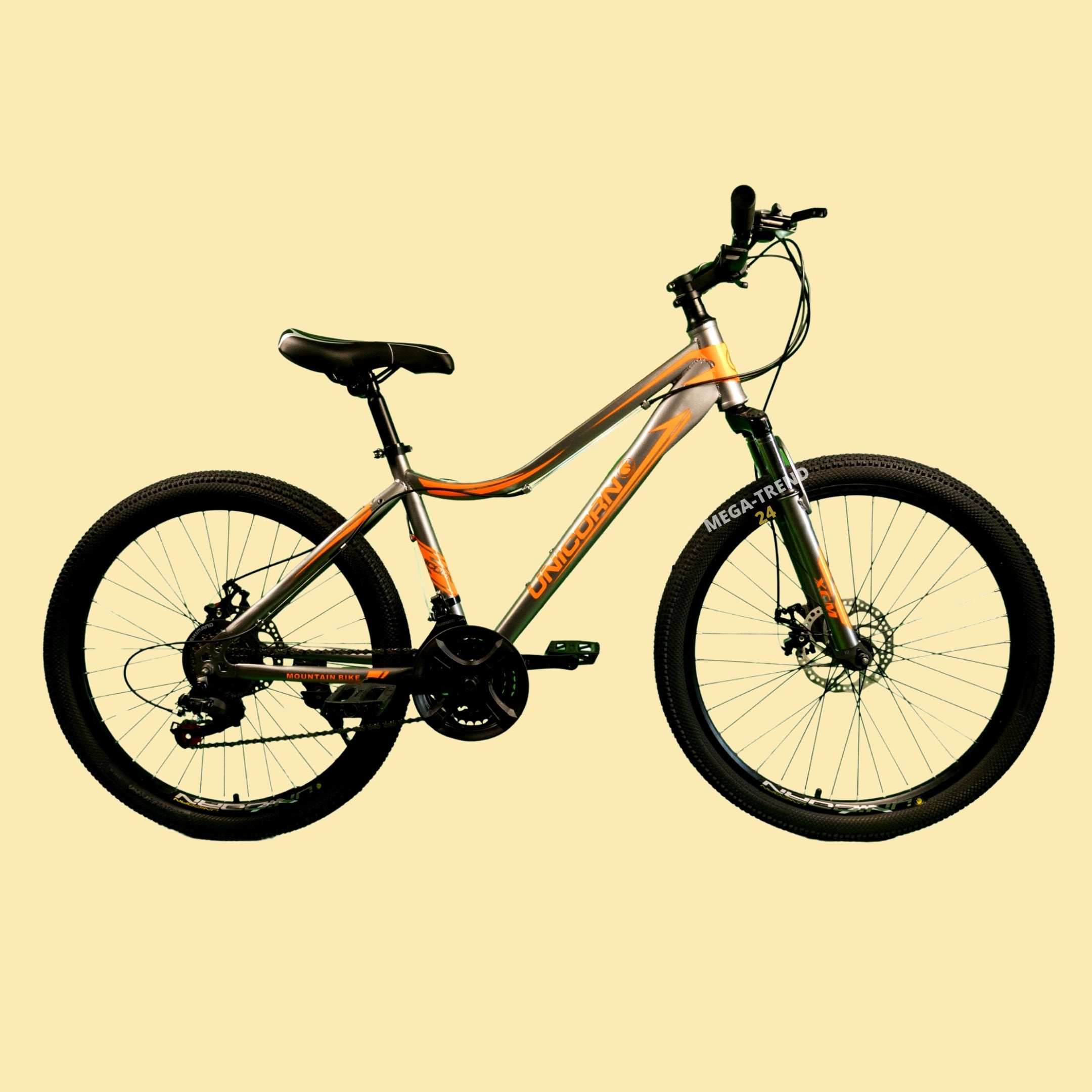 

Спортивный горный велосипед Unicorn Smart Rider Колеса 24" Рама 13" Хроммолибден Серый