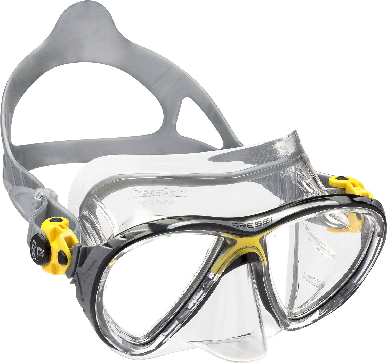 

Маска Cressi Big Eyes Evo Crystal прозрачно-желтая