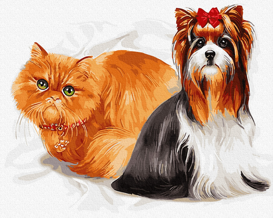 

Картина по номерам Набор для творчества Любимые четвероногие друзья