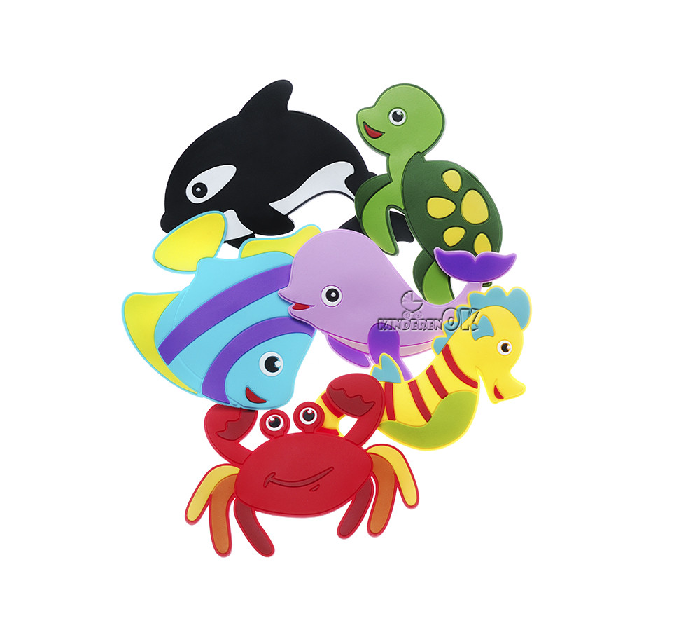 

Игрушки для купания на присосках Морские животные, KinderenOK (170717)