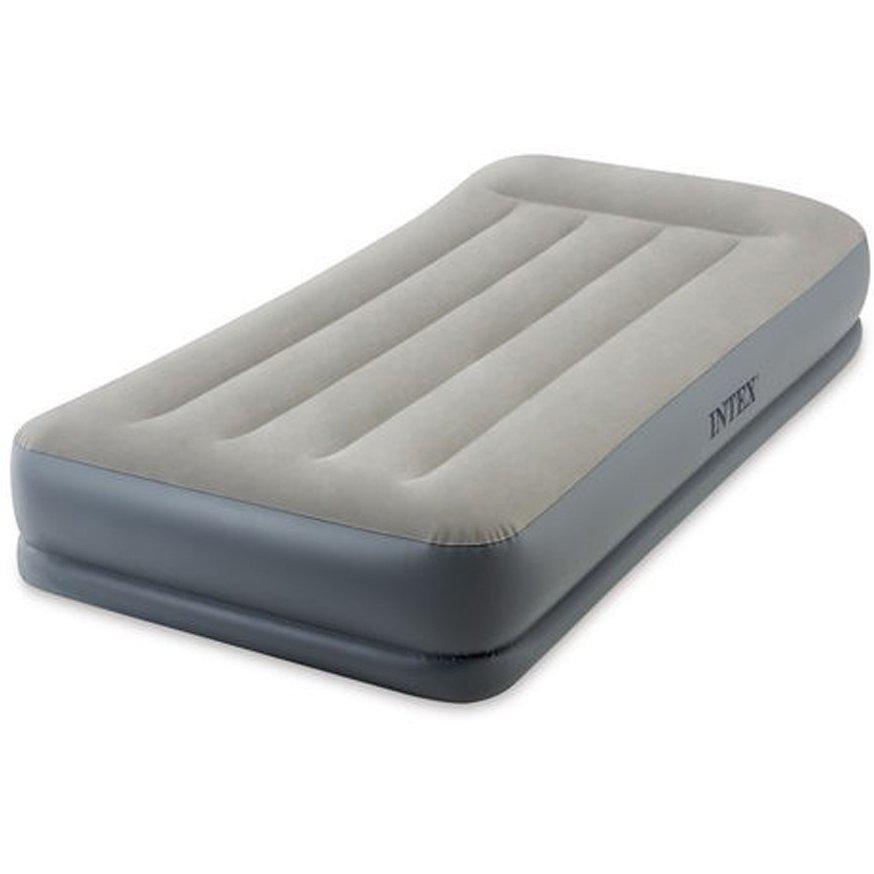 

Надувная кровать односпальная Intex 64116 Mid-Rice Airbed 99 х 191 х 30 см Серая (64116_int)