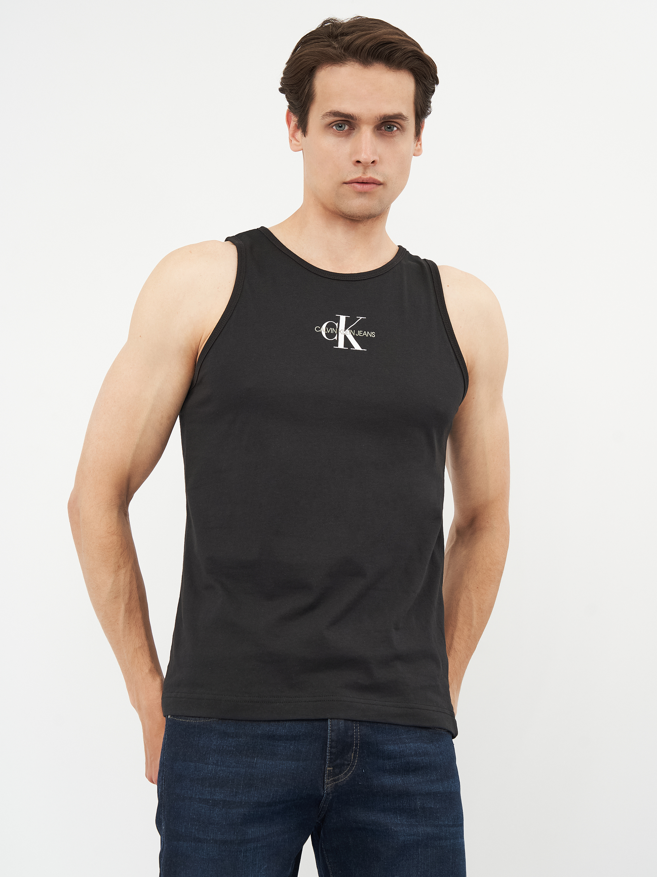 

Майка Calvin Klein Jeans Center Chest Monogram Tank Top J30J318512-BEH XL Black