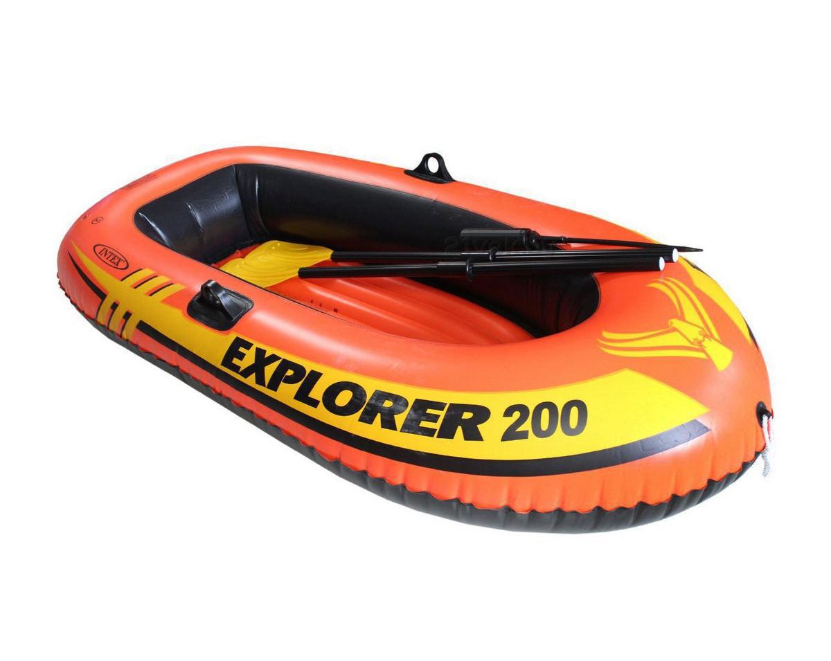 

Лодка надувная двухместная Intex 58331 EXPLORER 200 + 2 весла + ручной насос 185х94х41 см Красная (58331_int)