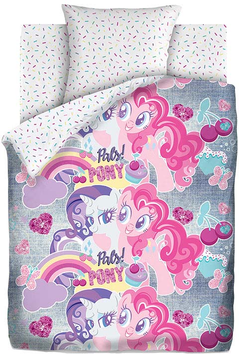 

Комплект постельного белья Уютный дом My Little Pony Подружки пони 143х215 (16029-1+16030-1)