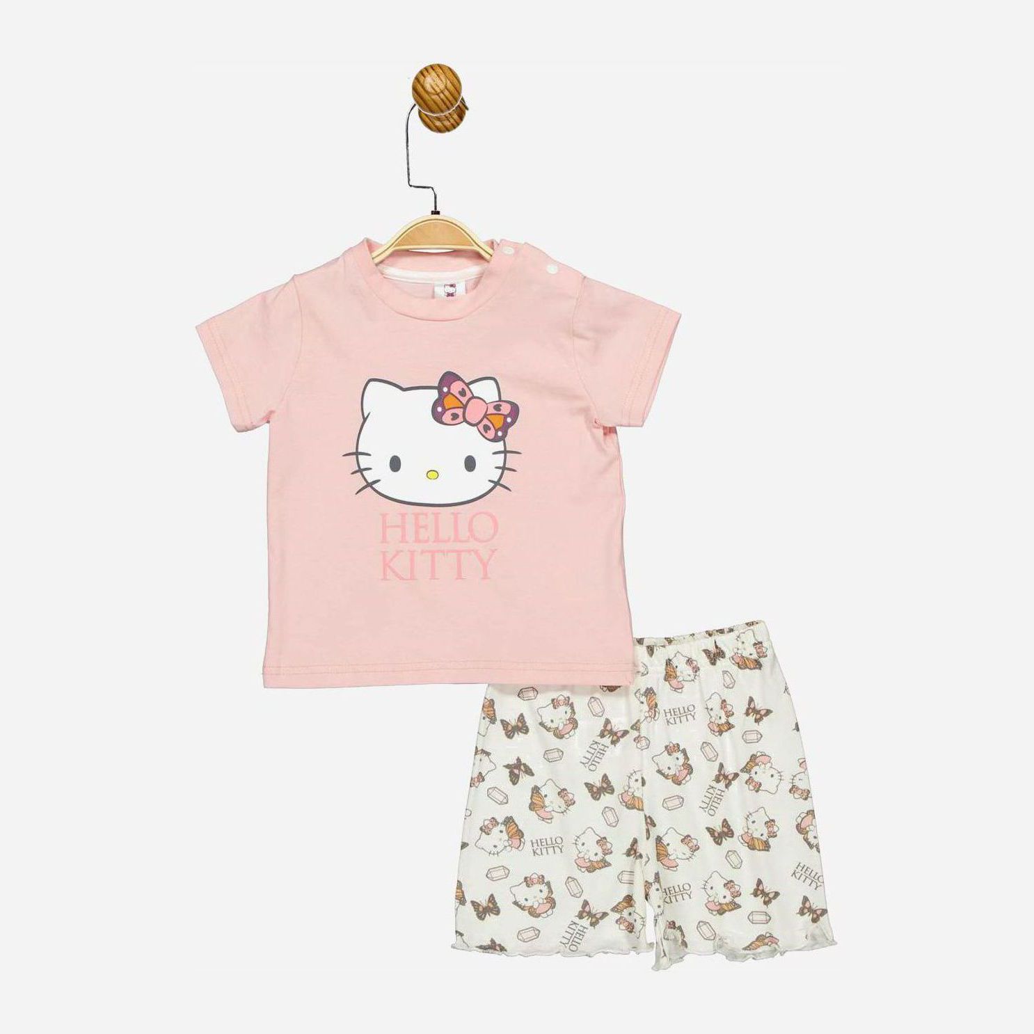 

Костюм (футболка + шорты) Cimpa Hello Kitty HK17480 86 см Бело-розовый (8691109874870)