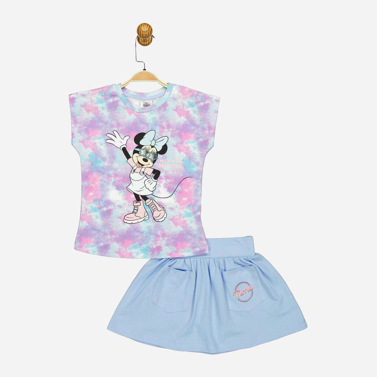 Акція на Костюм (футболка + юбка) Disney Minni Mouse MN18194 104 см Синий (8691109904003) від Rozetka UA
