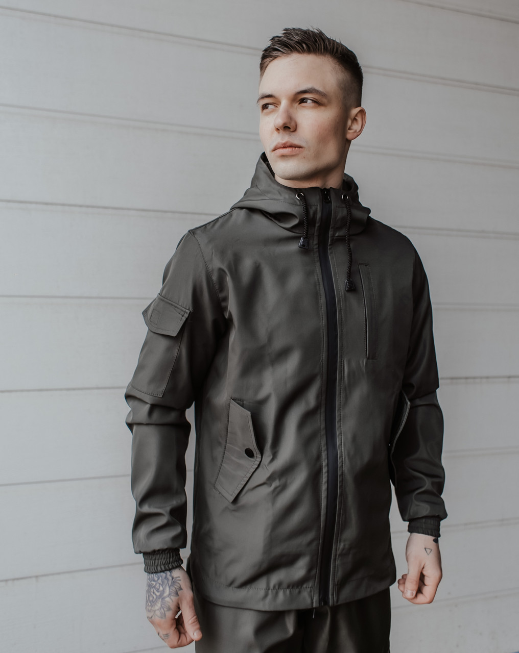 

Куртка мужская весенняя| осенняя ветровка Intruder "SoftShell Easy " хаки M