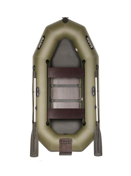 

Лодка Bark B-260NDK двухместная, гребная, передвижные сиденья, навесной транец, слань-книжка