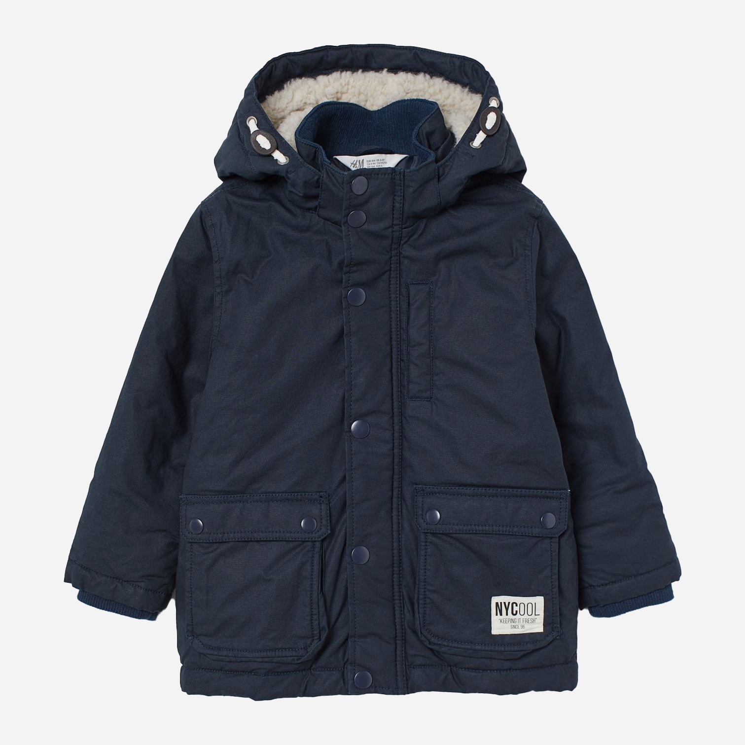 

Куртка H&M 705-7534210 116 см Темно-синяя
