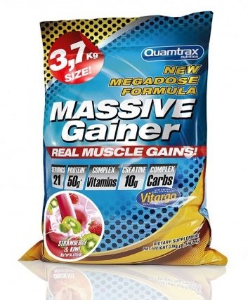 

Massive Gainer Quamtrax /21 servings/ Strawberry Kiwi 3700 г