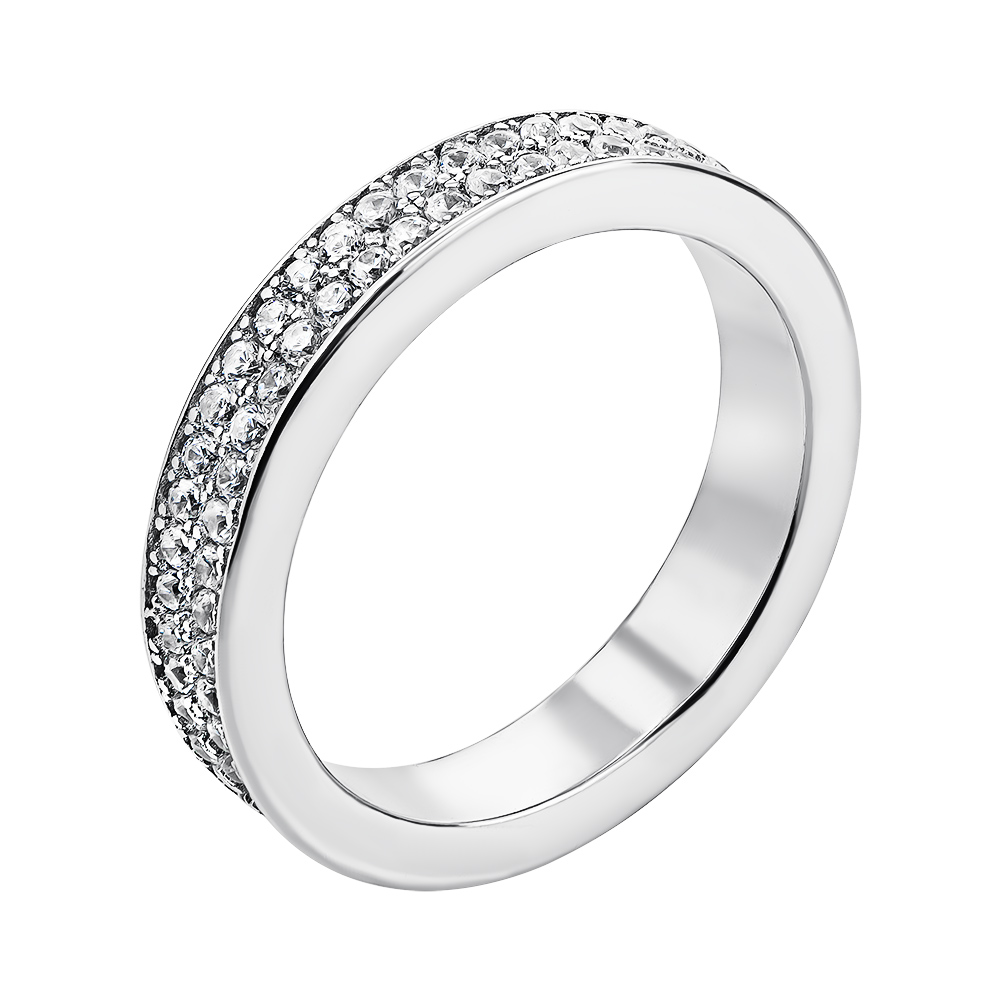 

Серебряное кольцо с фианитами 000136853 17 размера