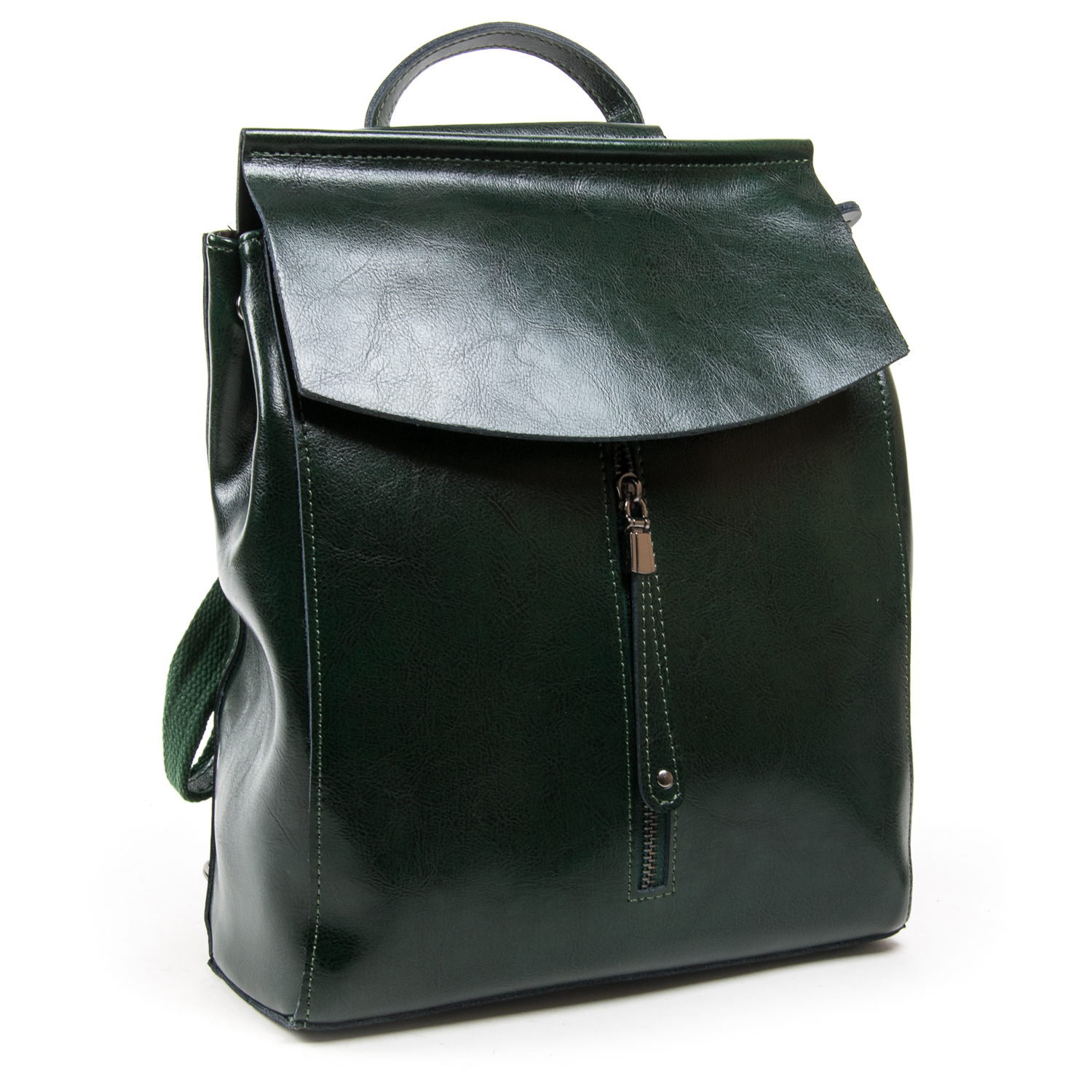 

Сумка Женская Рюкзак кожа ALEX RAI 05-01 3206 green
