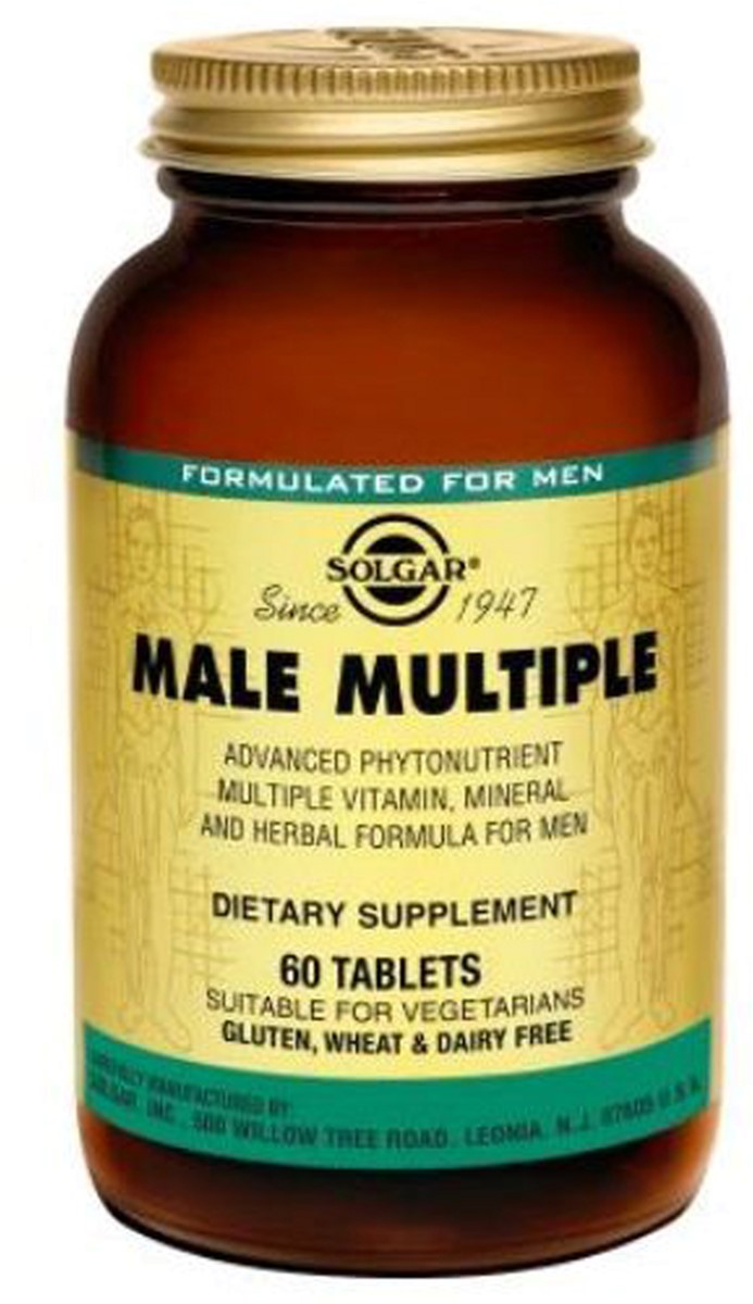 

Мультивитамины Solgar для Мужчин, Male Multiple, 60 таблеток (33984017443)