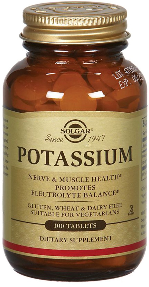 

Калий, Solgar Potassium, 99 мг, 100 таблеток (33984022607)