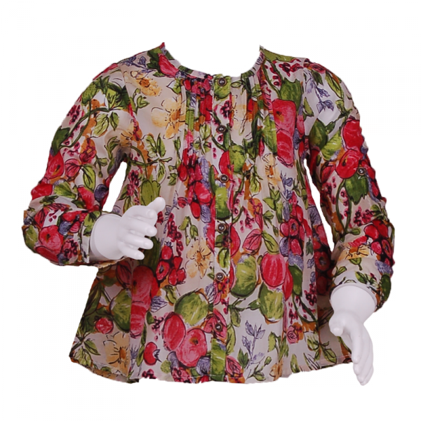 

Туника с ягодным принтом 2 года (87 см) O 30106-flowers красный цвет