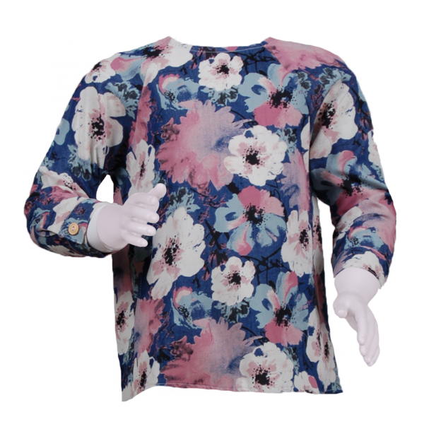 

Туника с карманами 4 года (104 см) Z 30073-flowers темно синий цвет