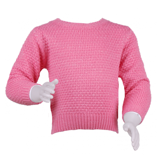 

Свитер с блестящей нитью 4 года (104 см) O 20107-pink светло розовый цвет