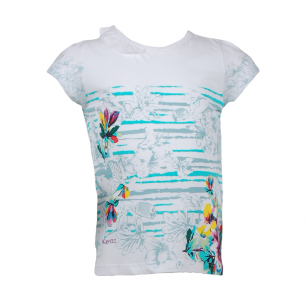 

Футболка с яркими цветами 2 года (87 см) O 40109-green белый цвет