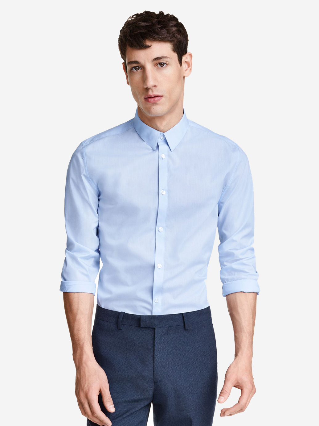

Рубашка H&M 0340266-01 XS Голубая