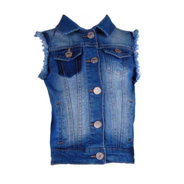 

Джинсовый жилет с бахромой 7 лет (122 см) Z 10128-jeans джинс цвет