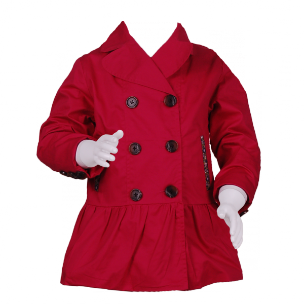 

Плащ с юбочкой 2 года (87 см) Z 10083-pink малиновый цвет