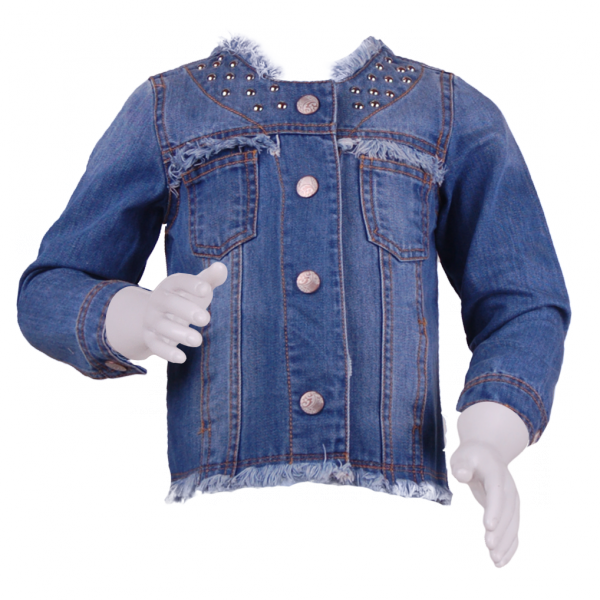 

Джинсовая куртка для девочки 3 года (98 см) O 10268-jeans джинс цвет