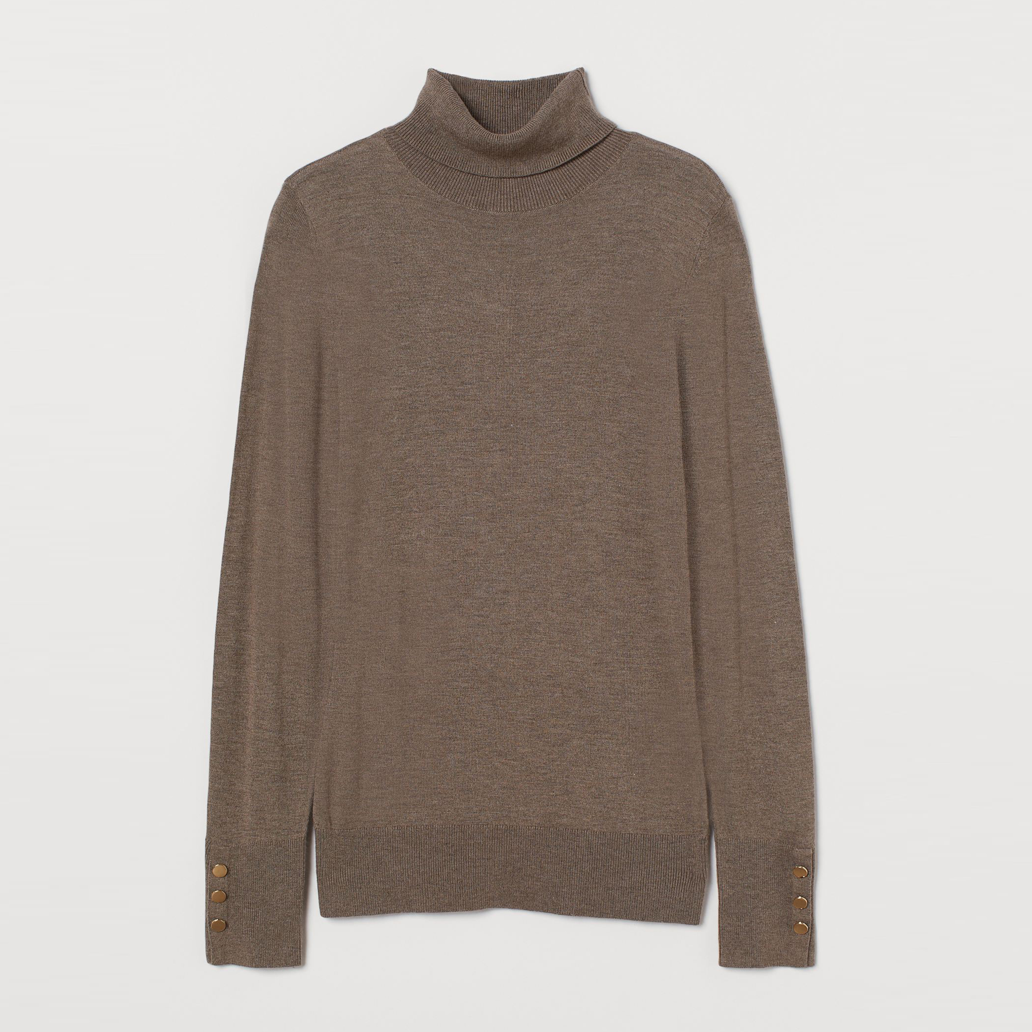 

Свитер H&M 804-7977102 S Темно-бежевый