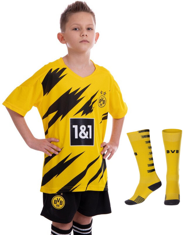 

Комплект футбольной формы детский BORUSSIA DORTMUND домашняя 2021 CO-1288 Размер L (рост 140-145 см)