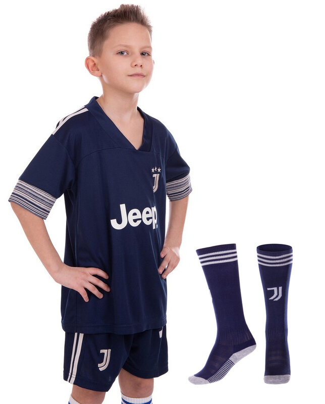 

Комплект футбольной формы детский JUVENTUS RONALDO 7 гостевая 2021 CO-3484 Размер M (рост 130-135 см)