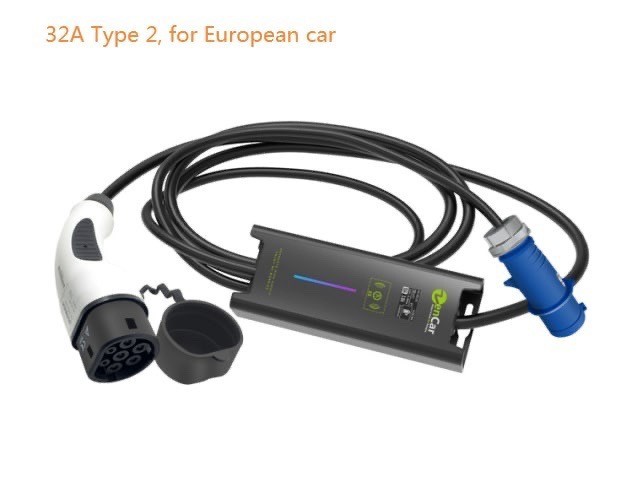 

Зарядное устройство ZENCAR J1772 32A для электромобилей , Type-2