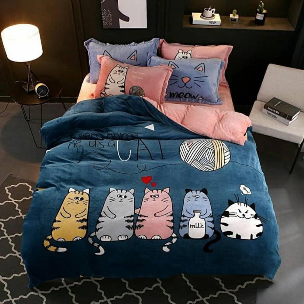 

Простынь MirSon Бязь Premium 17-0492 Furry cats 200x220 см
