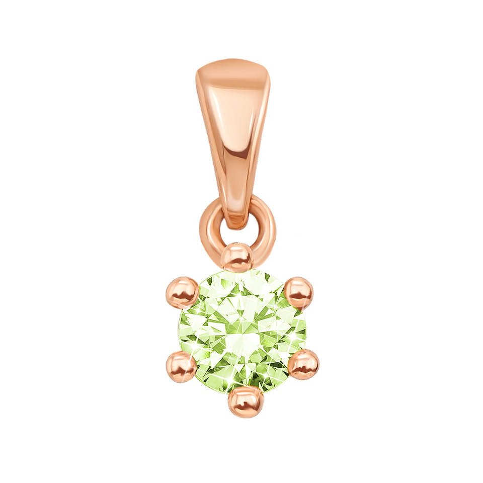 

Кулон из красного золота с зеленым кристаллом Swarovski 000135842