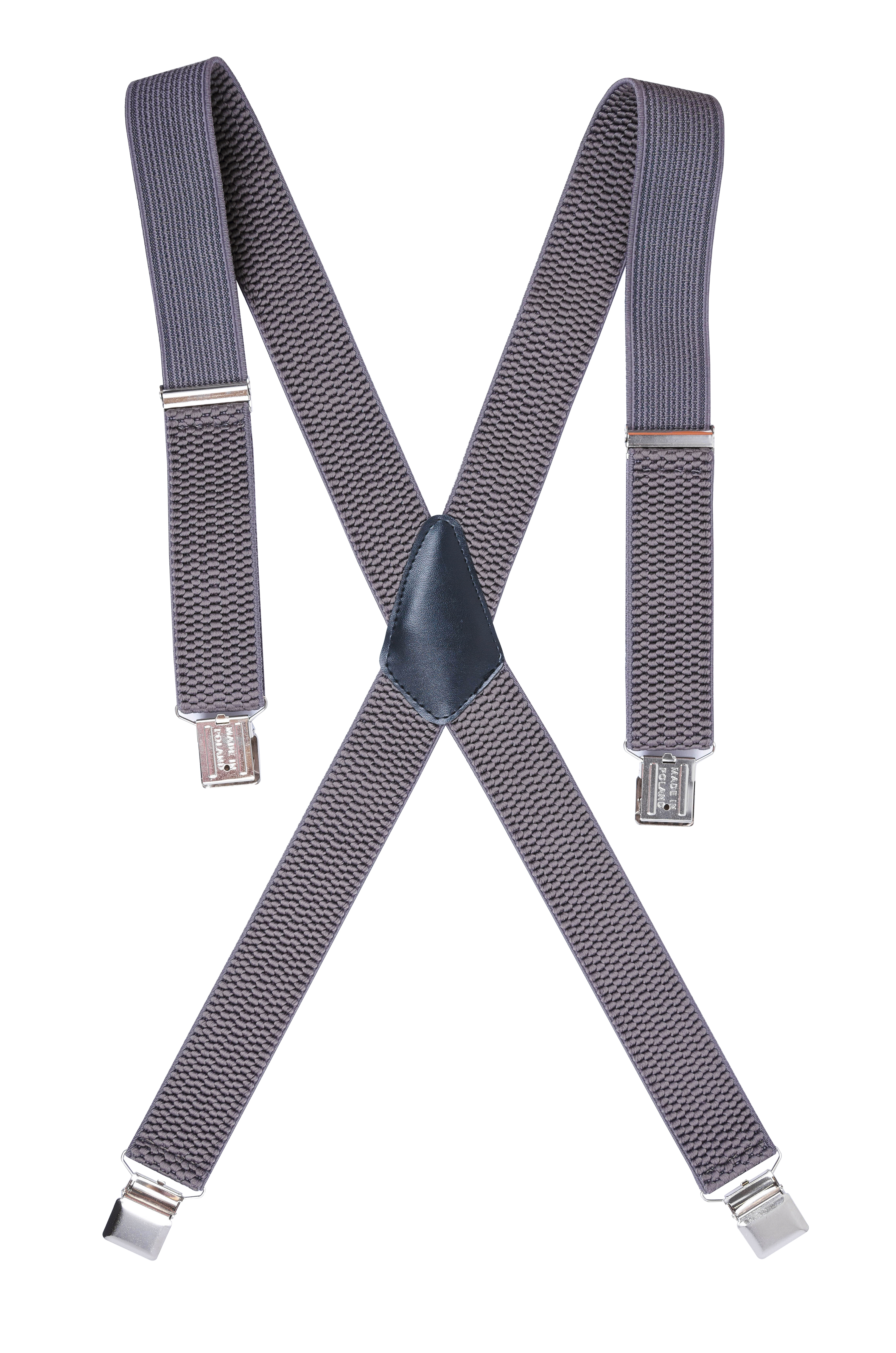 

Мужские подтяжки Braces крестовые серый