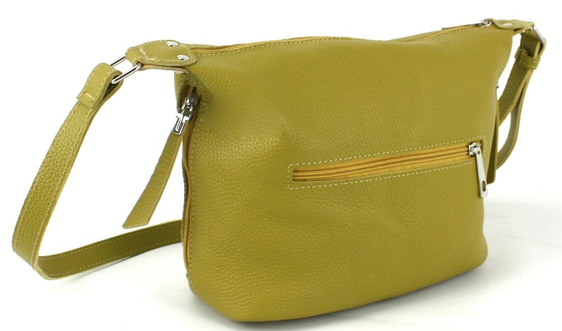 

Кожаная женская сумка Borsacomoda 809.015 желтая