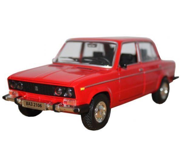 

Игрушечная металлическая машинка красная ВАЗ-2106 от АВТОПРОМ