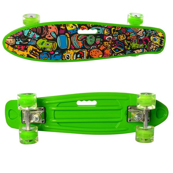 

Скейт Profi Penny 55 см. Зеленый мульт (MS 0749-6)