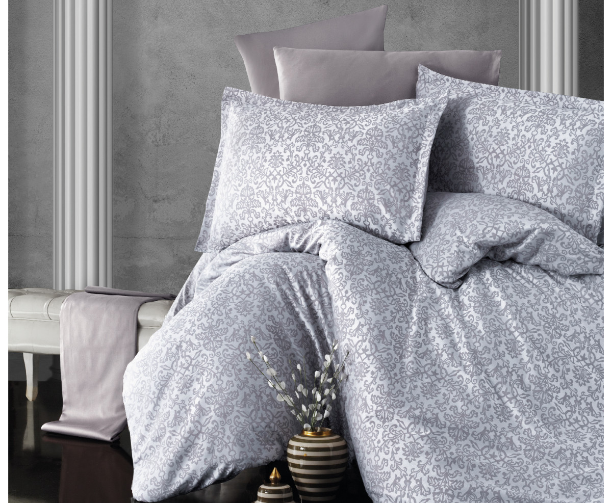 

Постельное белье Clasy Saten евро 200*220 NINOVA V2 жаккард, Турция Код 8247