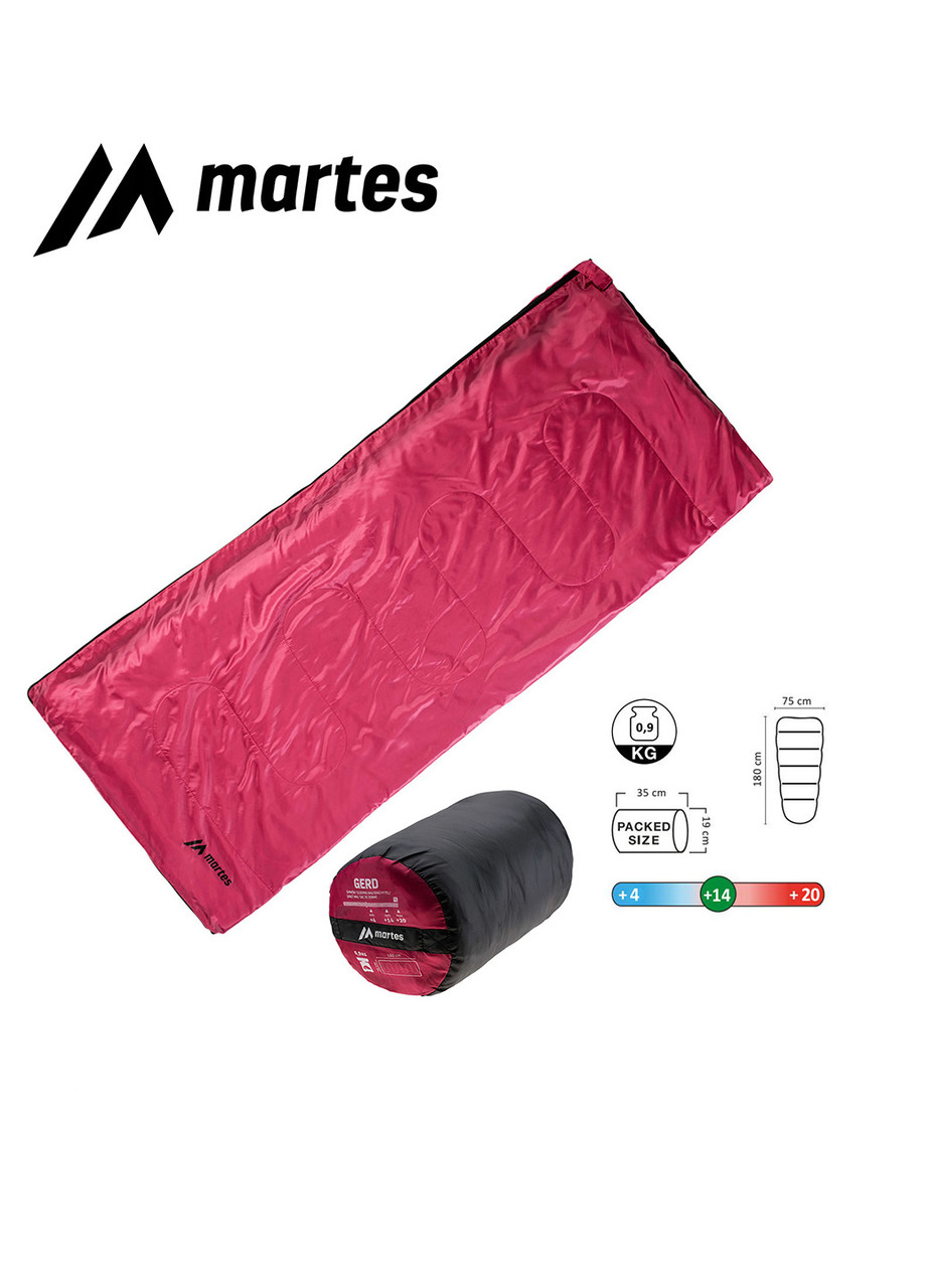 

Спальний мішок Martes Gerd 180x75 Right Zip Рожево-ліловий