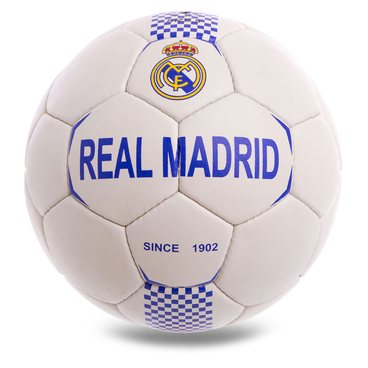 

Мяч футбольный Profi Grippy Pro Liga №5 Real Madrid Реал Мадрид FC FB-0586 White-Blue