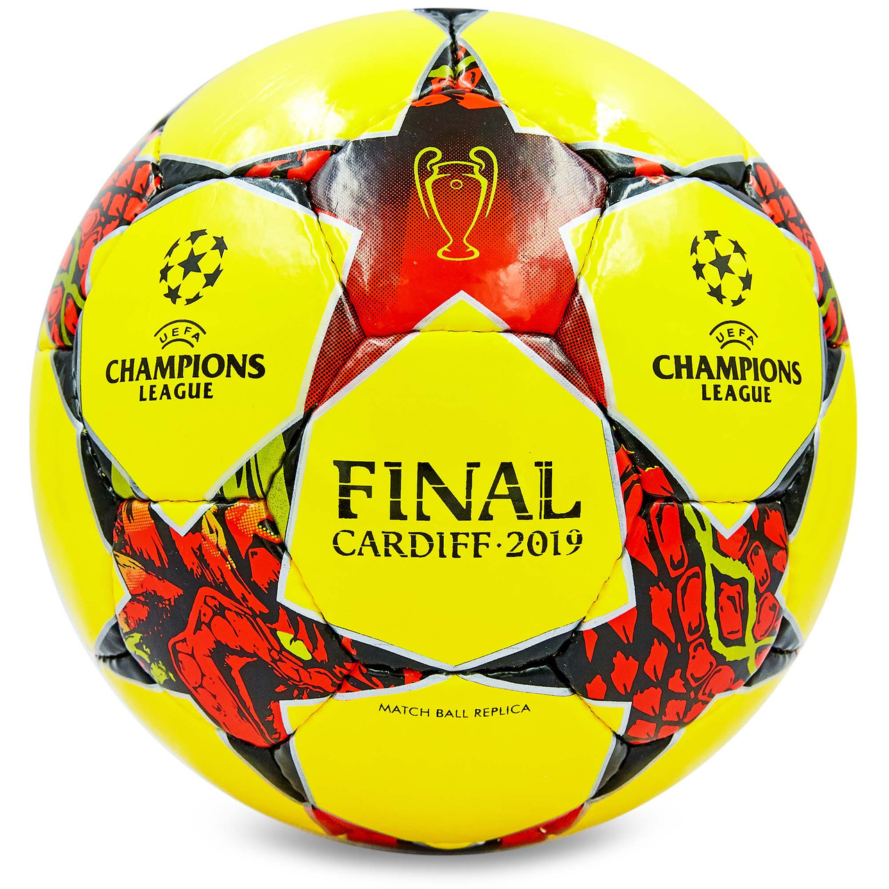 

Мяч футбольный Profi Pro Liga №4 Champions League Final Madrid 0100 Yellow-Red
