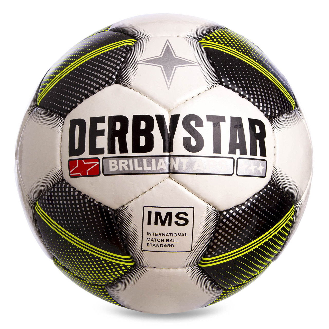 

Мяч футбольный DERBYSTAR Pro Liga №5 TREME FB-0662 White-Black-Yellow