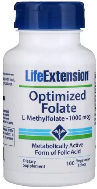 

Оптимизированный фолат, Optimized Folate, Life Extension, 1000 мкг, 100 таблеток (737870193913)