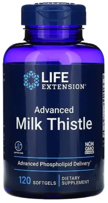 

Силимарин (Расторопша), European Milk Thistle, Life Extension, 120 желатиновых капсул (737870192510)