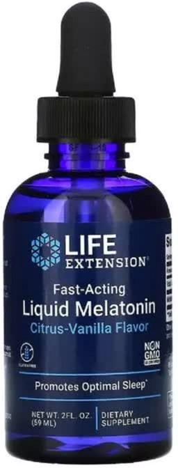 

Мелатонин жидкий, быстродействующий с цитрусово-ванильным вкусом, Fast-Acting Liquid Melatonin, Life Extension, 2 жидких унции (59 мл) (737870223429)