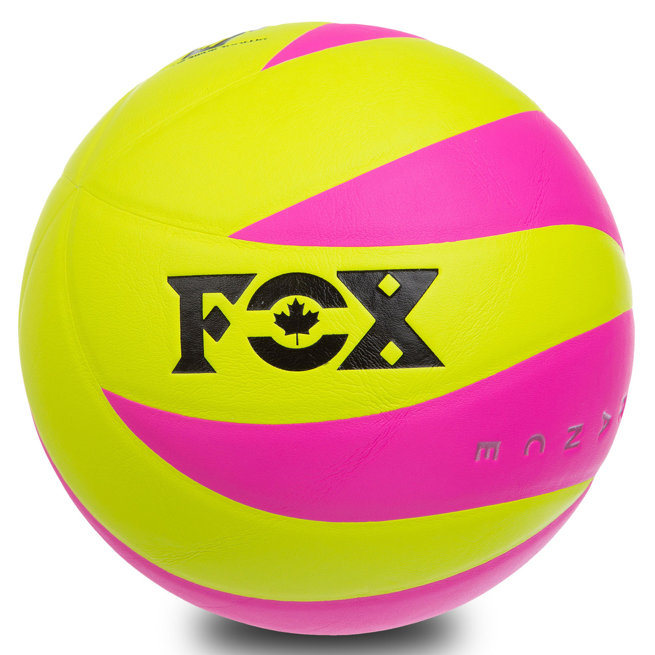 

Мяч волейбольный клееный Fox Pro Liga V8007 размер №5 салатовый-розовый