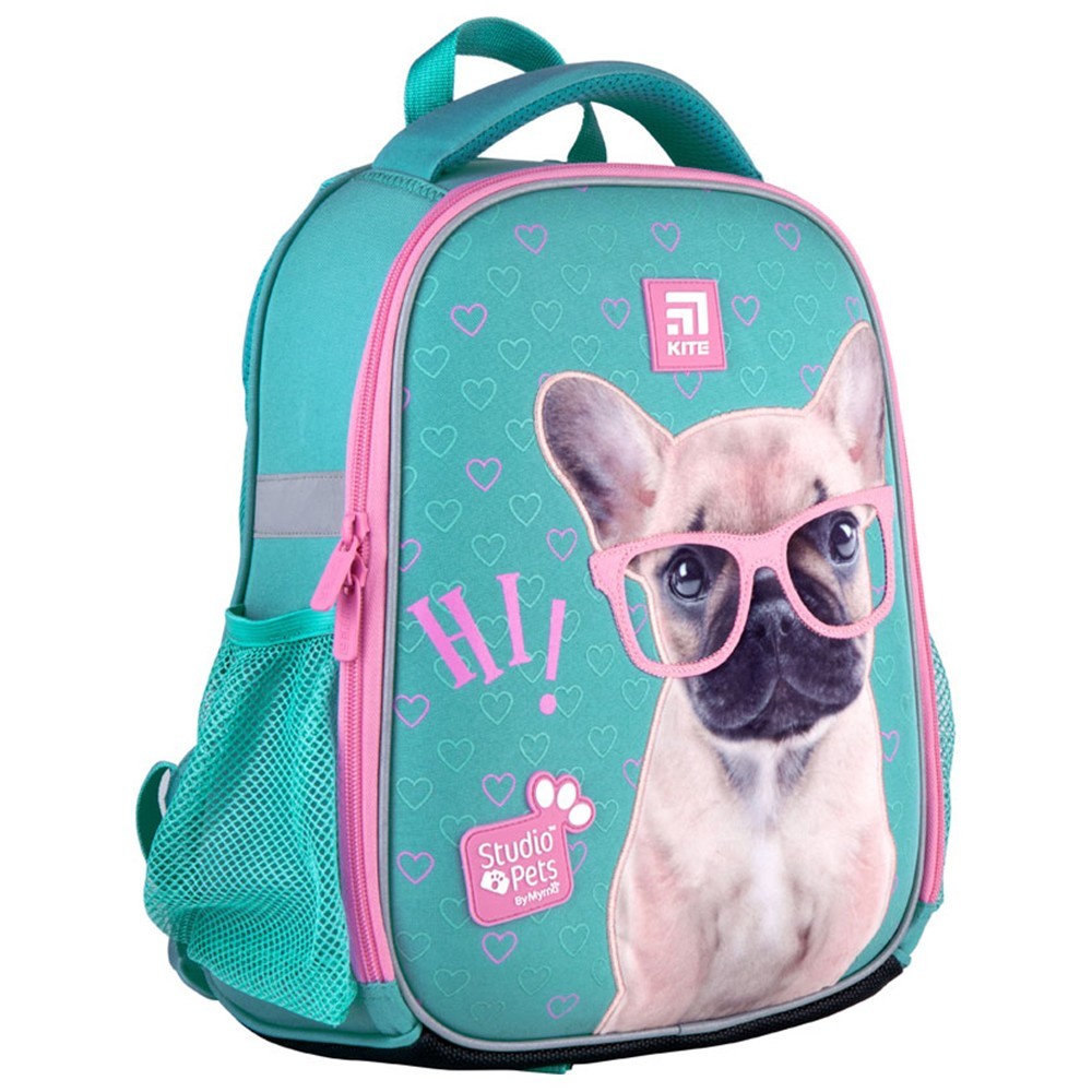 

Рюкзак Kite Education Studio Pets каркасный с ортопедической спинкой 830 г 35x26x13.5 см 12 л Бирюзовый (SP21-555S-1) (990881)