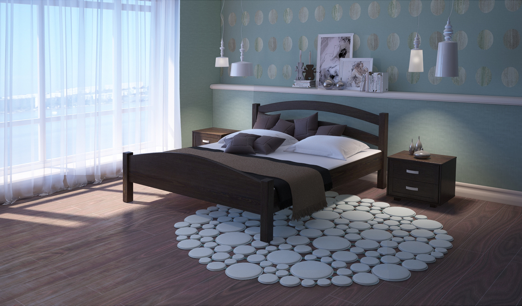 

Кровать ARTmebli Вероника 140х190 К5 венге
