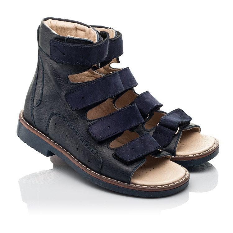 

Ортопедические босоножки (с высоким берцем) Woopy Orthopedic 29 синий (8212)