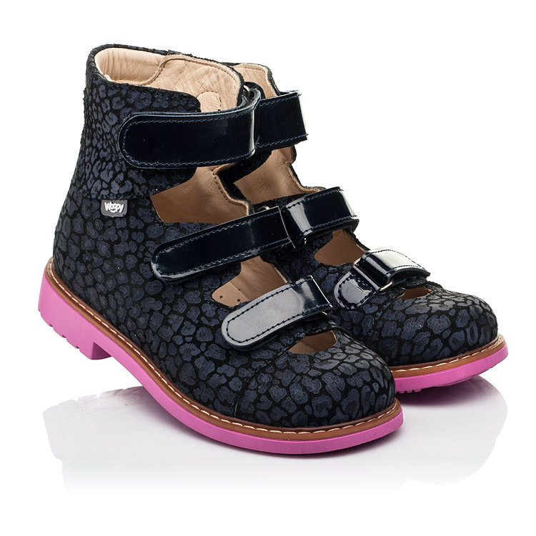 

Ортопедические туфли (с высоким берцем) Woopy Orthopedic 28 синий (8180)