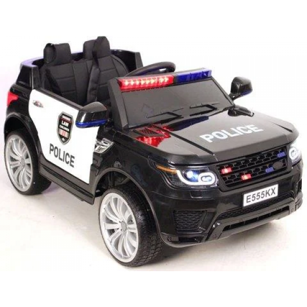 

Детский электромобиль машина Dodge Police Baby Tilly T-7654 EVA BLACK Uwest + 2 Моторы + EVA резина колеса + Пульт дистанционного управления, полицейский джип